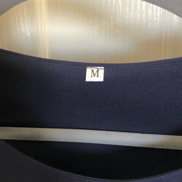 NEW Navy Scalloped Dress - Picture 3 of 3